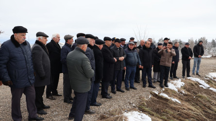 “Bənövşə” gölü su anbarında bərpa və yenidənqurma işlərinə start verilib