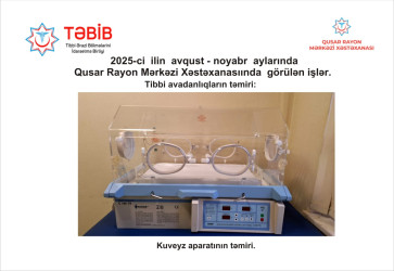 Qusar rayon Mərkəzi Xəstəxanasının təmiri və yenidən qurulması