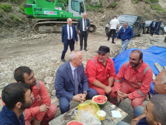 Rayonun Sudur və Quxur kəndlərinə gedən avtomobil yolu sakinlərin istifadəsinə verilib