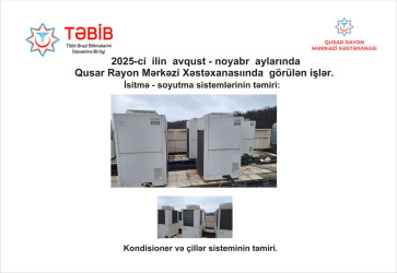 Qusar rayon Mərkəzi Xəstəxanasının təmiri və yenidən qurulması