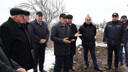 “Bənövşə” gölü su anbarında bərpa və yenidənqurma işlərinə start verilib